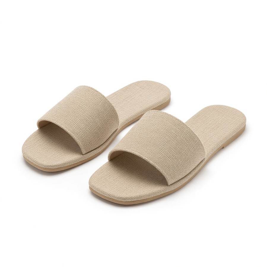 Linen Slide Sandal