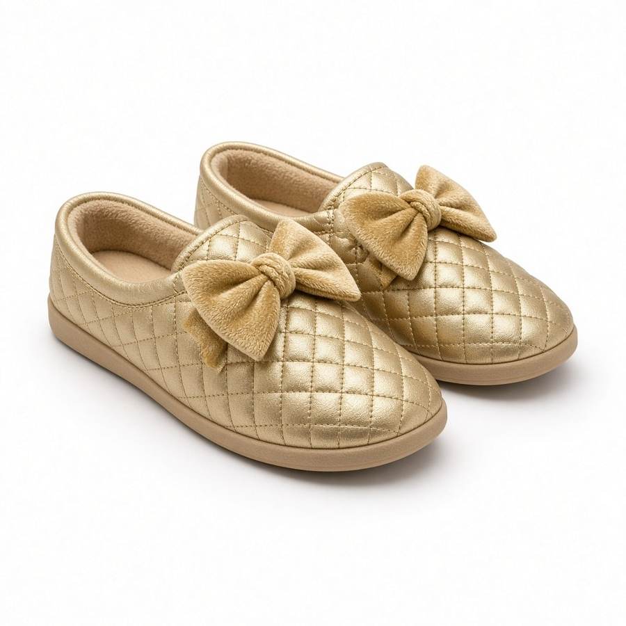 Plush Bow Slipper